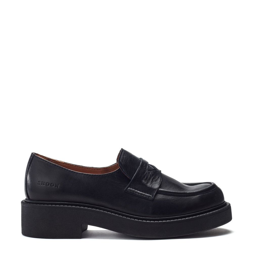Sh Ivy Black Leather Shoes