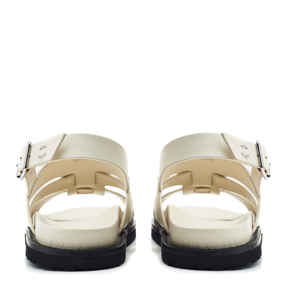 Sh Lonnie Off White Leather Sandals
