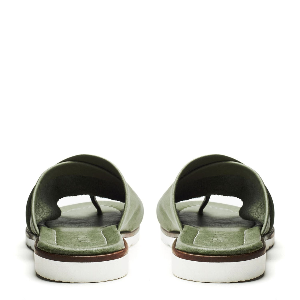Sh Malmo Khaki Leather Sandals