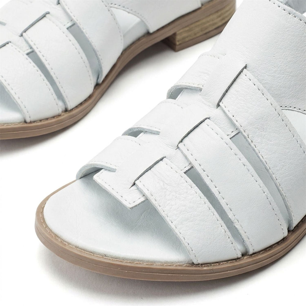 Sh Mere Off White Leather Sandals