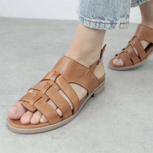 Sh Mere Tan Leather Sandals