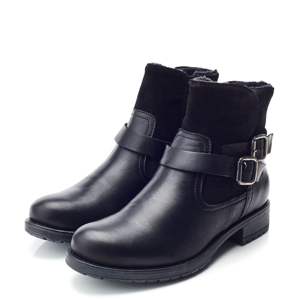 Sh Oakridge Black Leather Boots