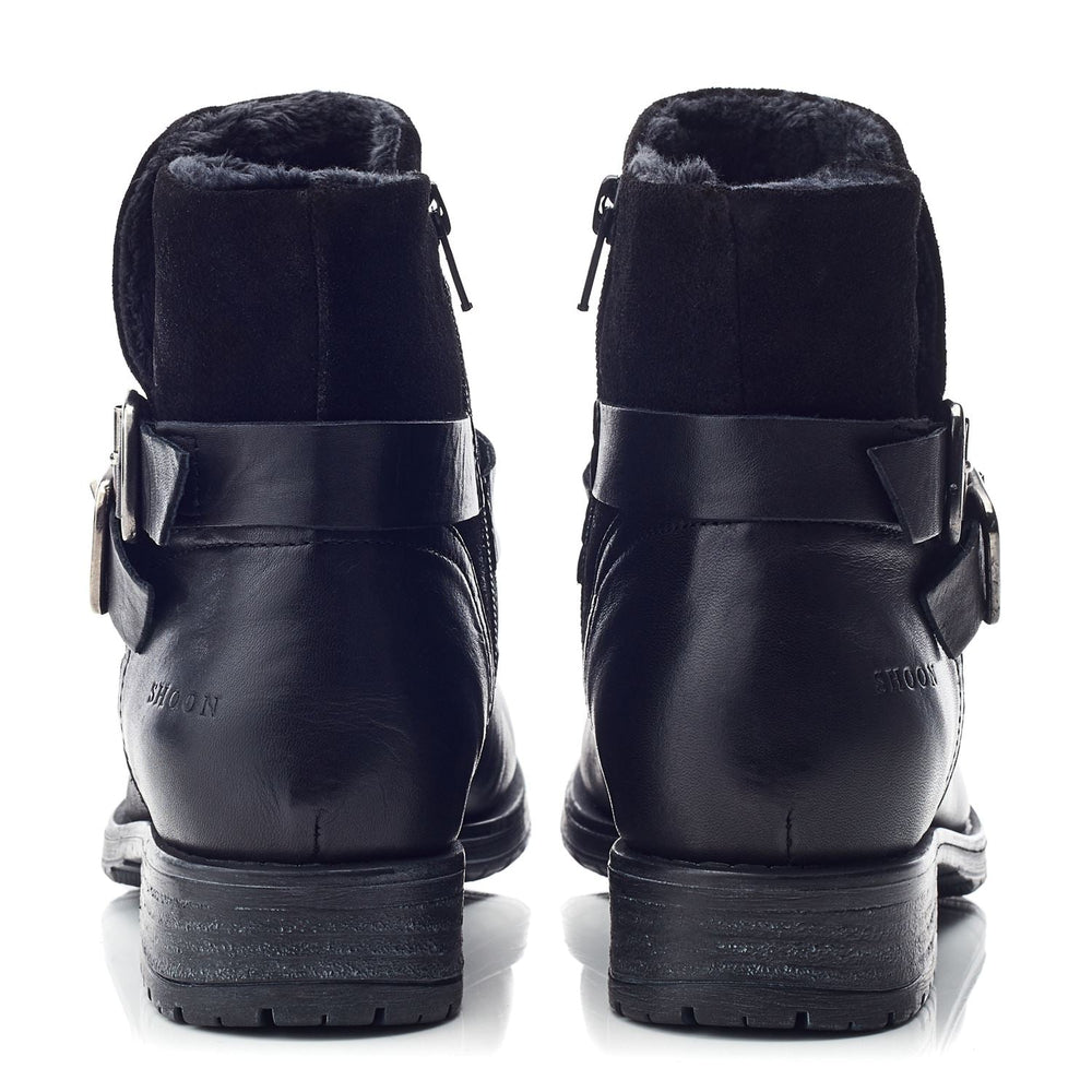 Sh Oakridge Black Leather Boots