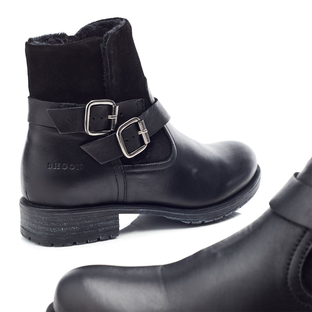 Sh Oakridge Black Leather Boots