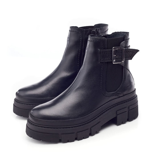 Sh Oller Black Leather Boots