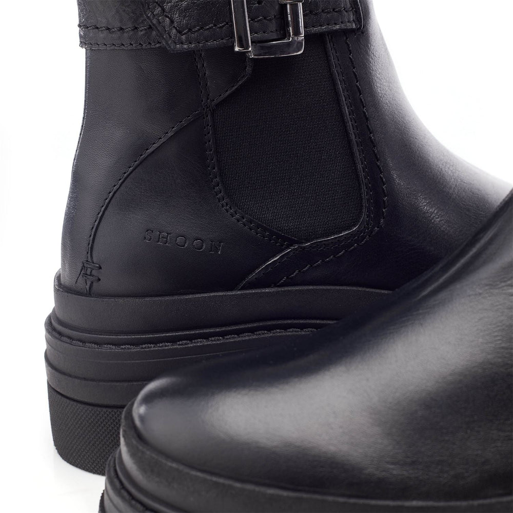 Sh Oller Black Leather Boots