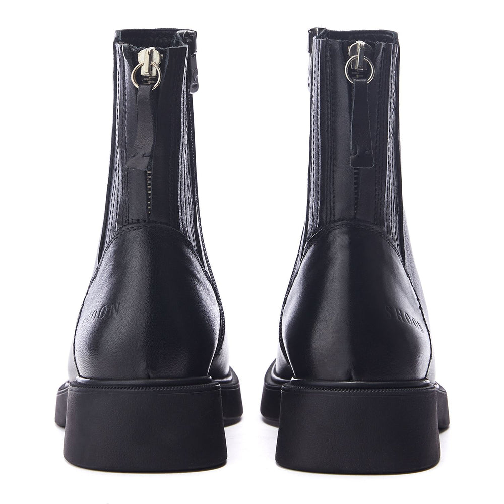 Sh Palmeras Black Leather Boots