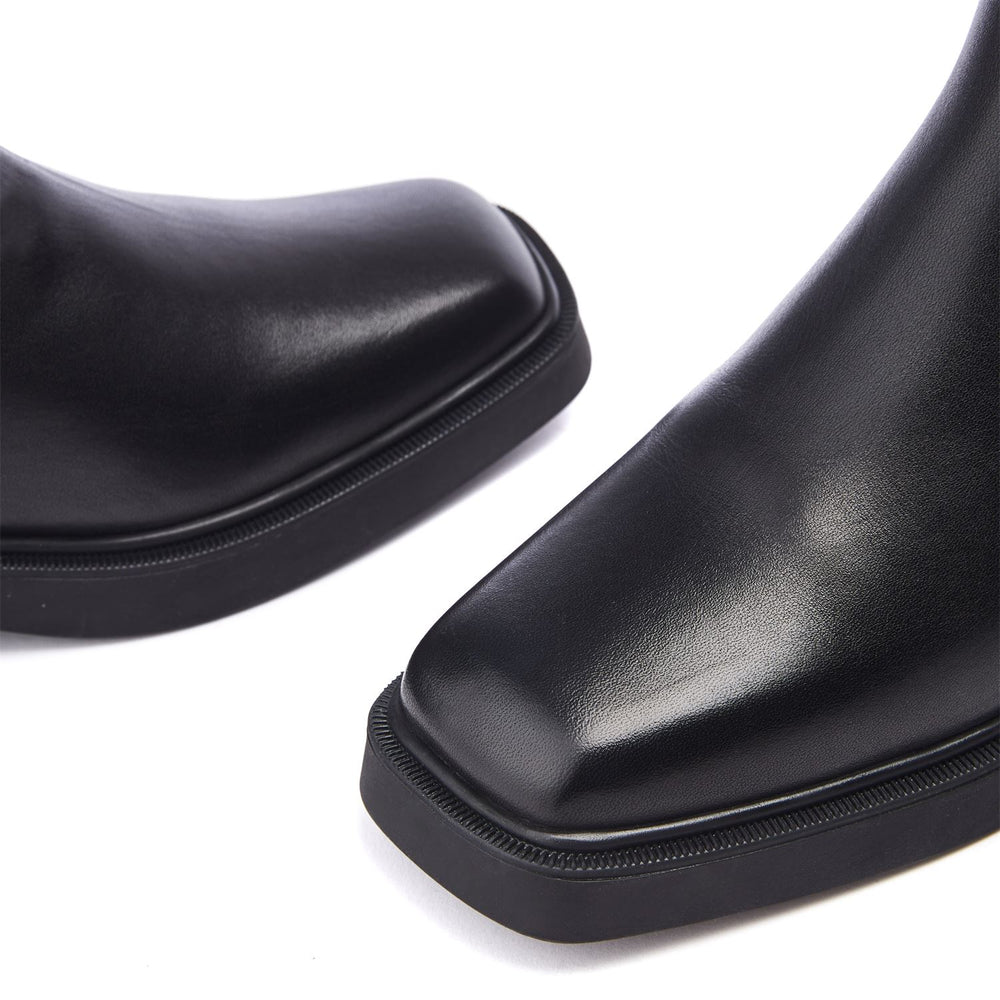 Sh Palmeras Black Leather Boots