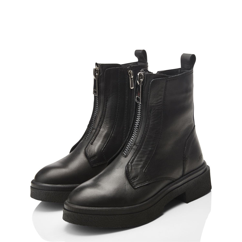 Sh Sacoma Black Leather Boots