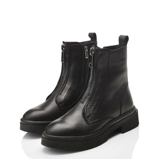 Sh Sacoma Black Leather Boots