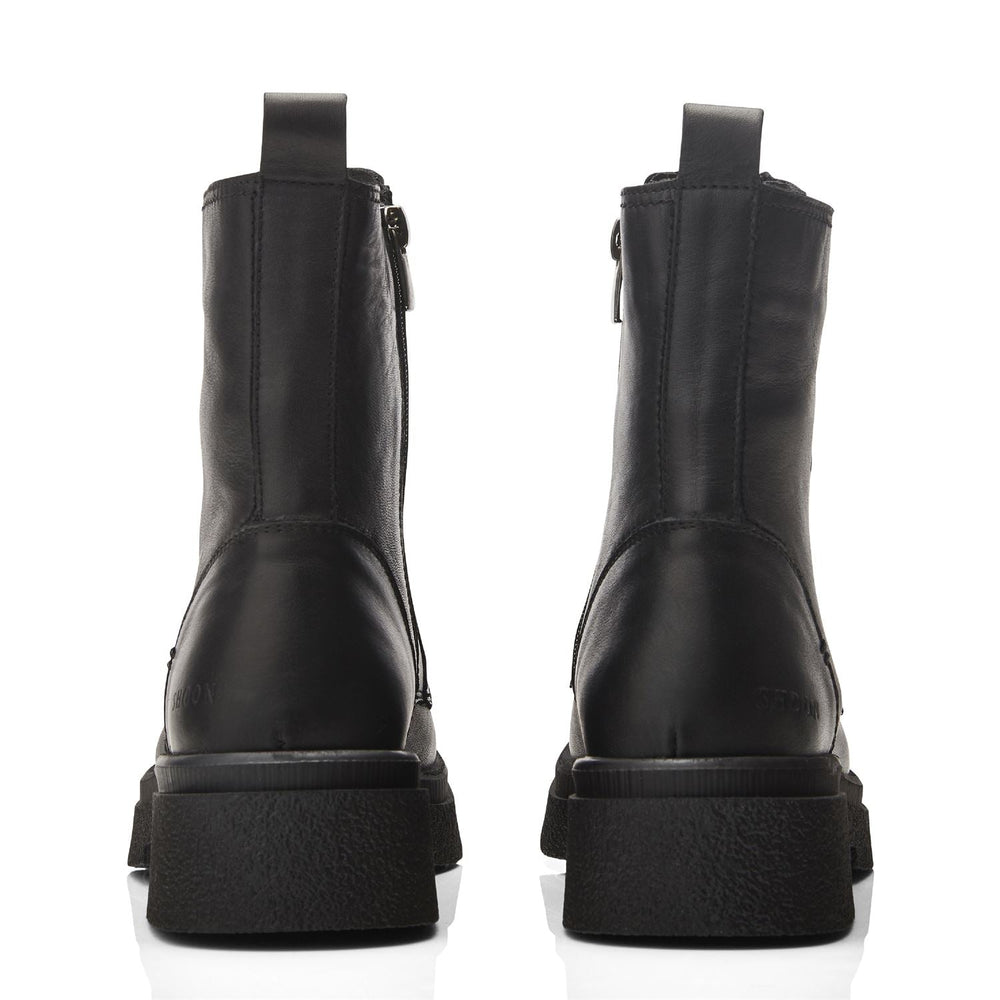 Sh Sacoma Black Leather Boots