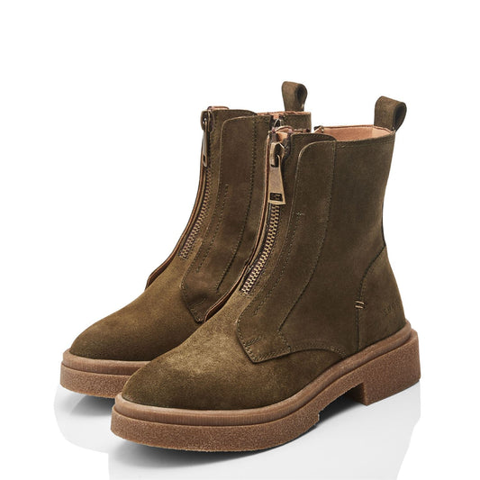 Sh Sacoma Olive Suede Boots