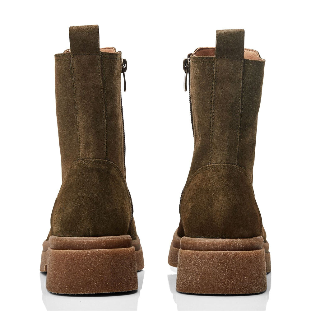 Sh Sacoma Olive Suede Boots