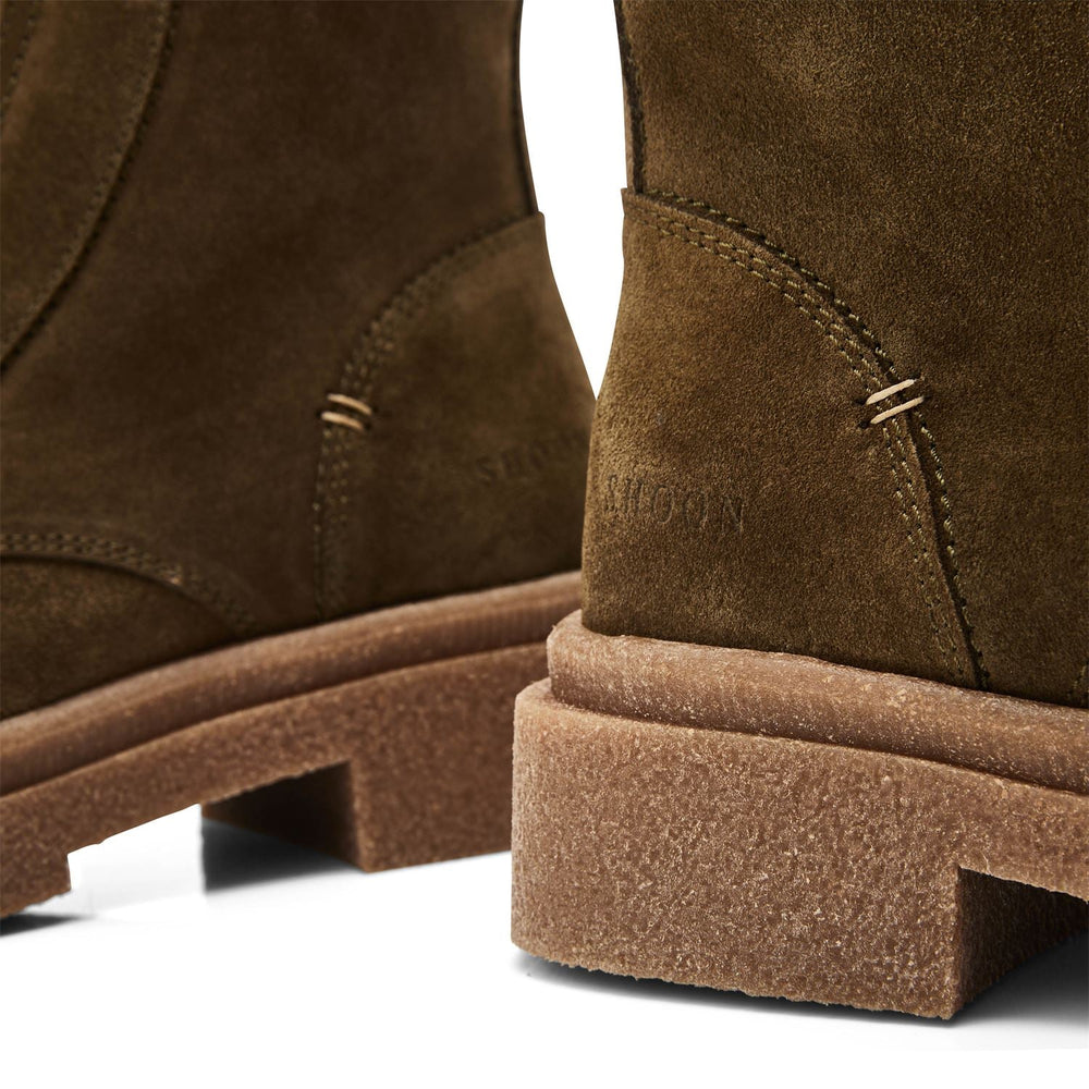 Sh Sacoma Olive Suede Boots