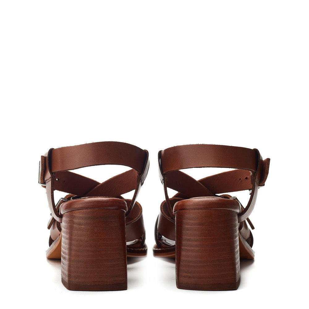 Sh Sandie Tan Leather Sandals