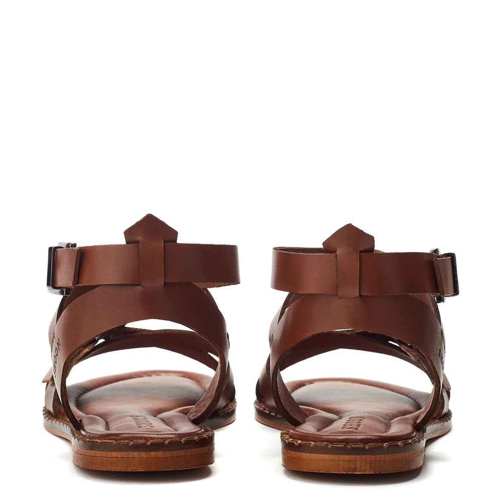 Sh Shara Tan Leather Sandals