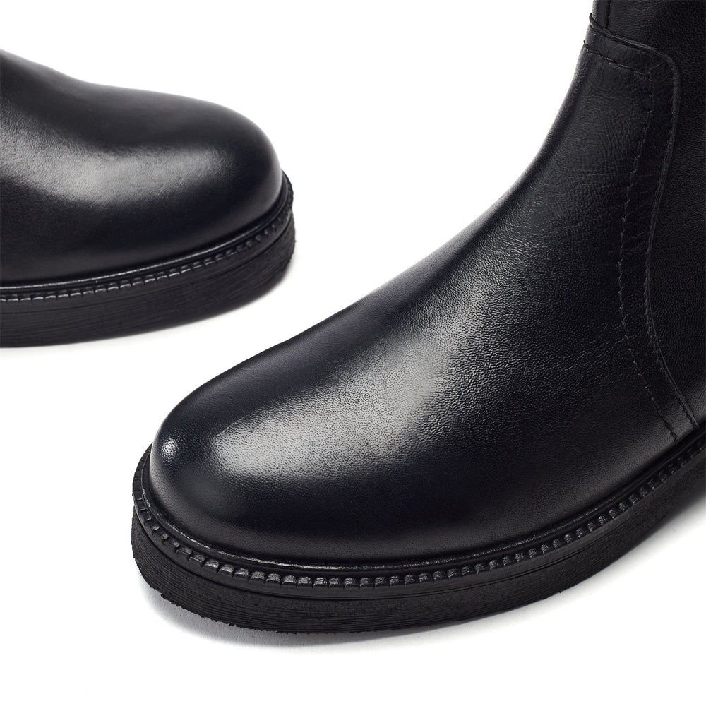Sh Sherri Black Leather Boots