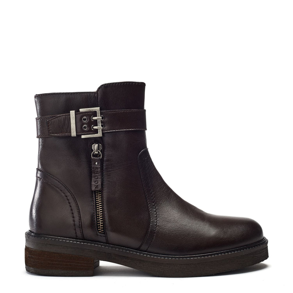 Sh Sherri Dark Brown Leather Boots