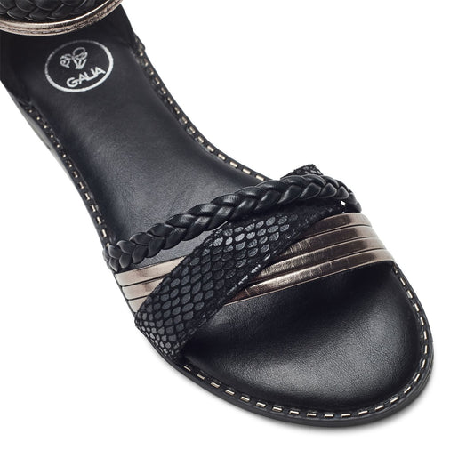 Shani Black Porvair Sandals