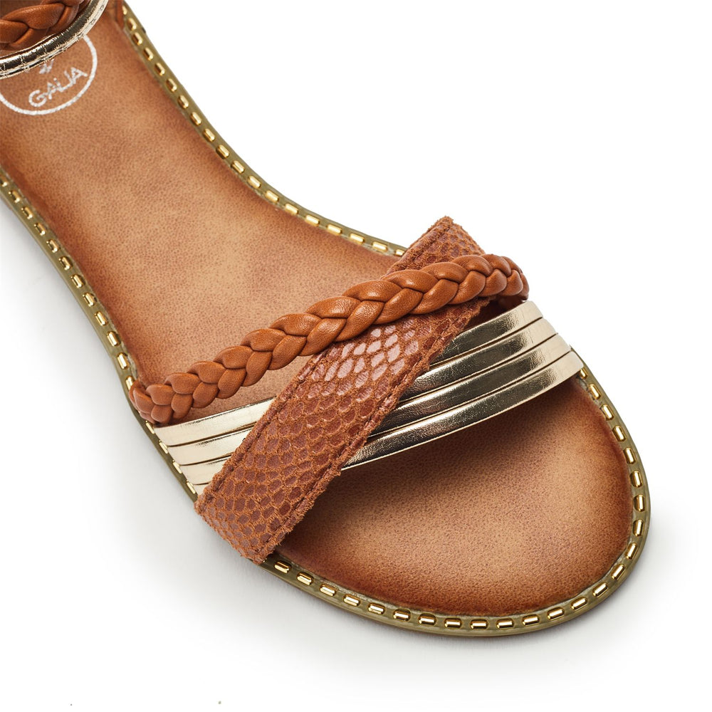 Shani Tan Porvair Sandals