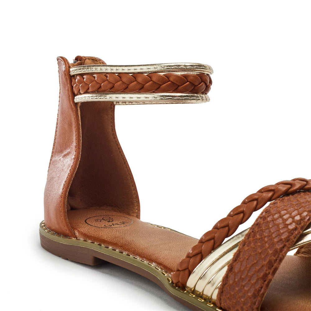 Shani Tan Porvair Sandals