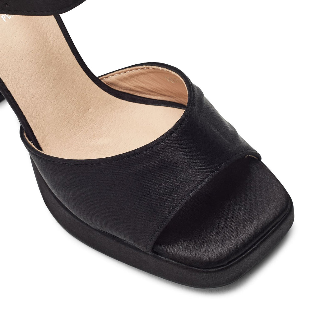 Sima Black Porvair Sandals