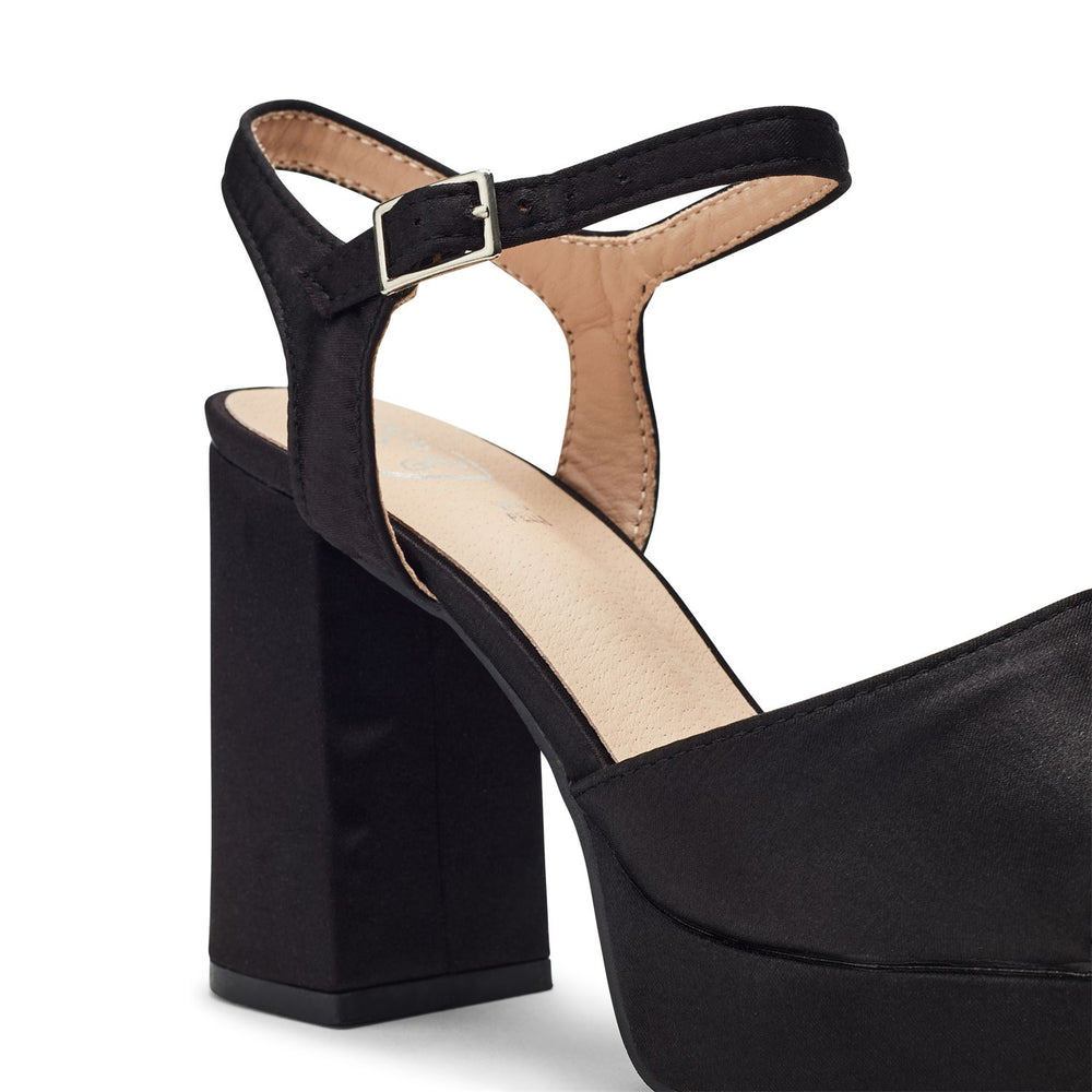 Sima Black Porvair Sandals