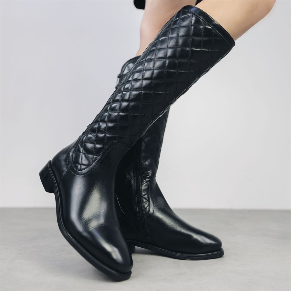 Sinclair Black Leather Boots