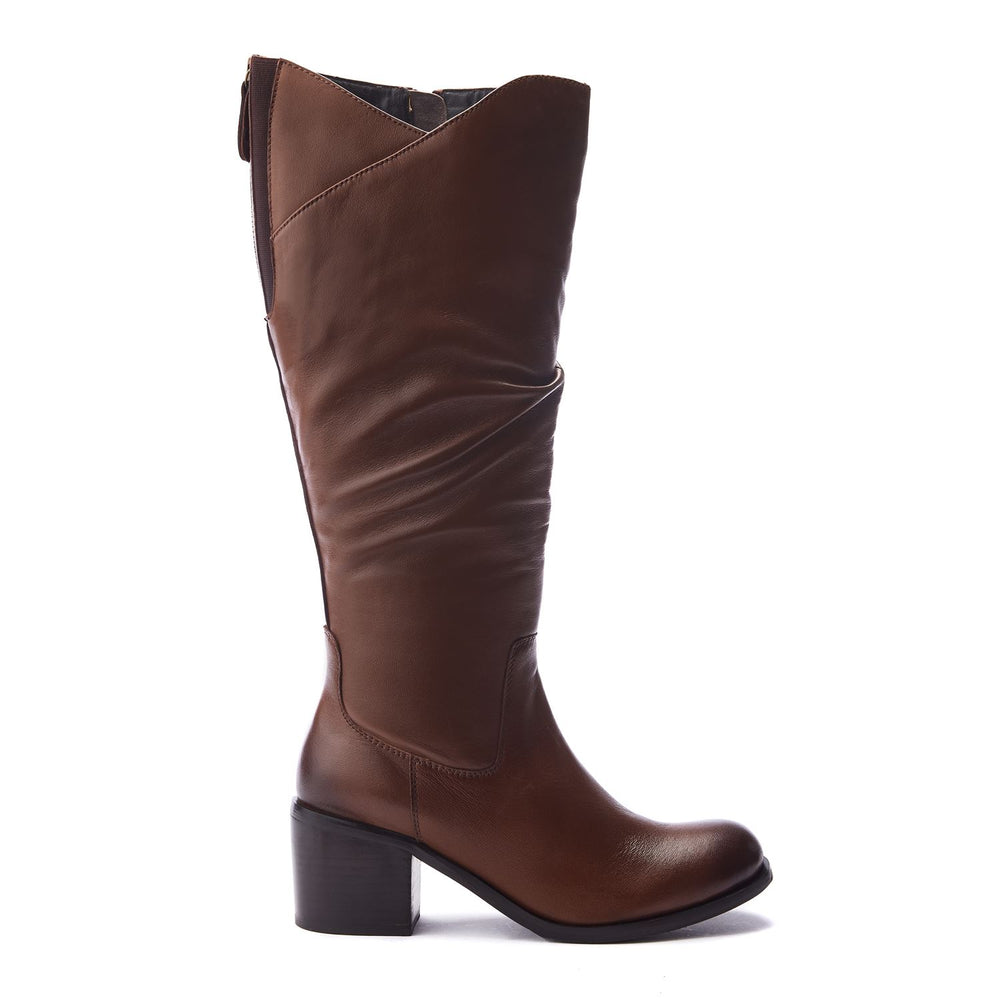Soleene Tan Leather Boots