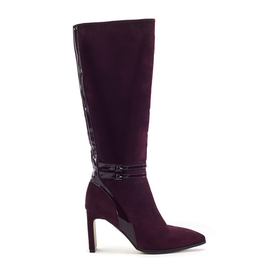 Solstice Burgundy Alcantara Boots