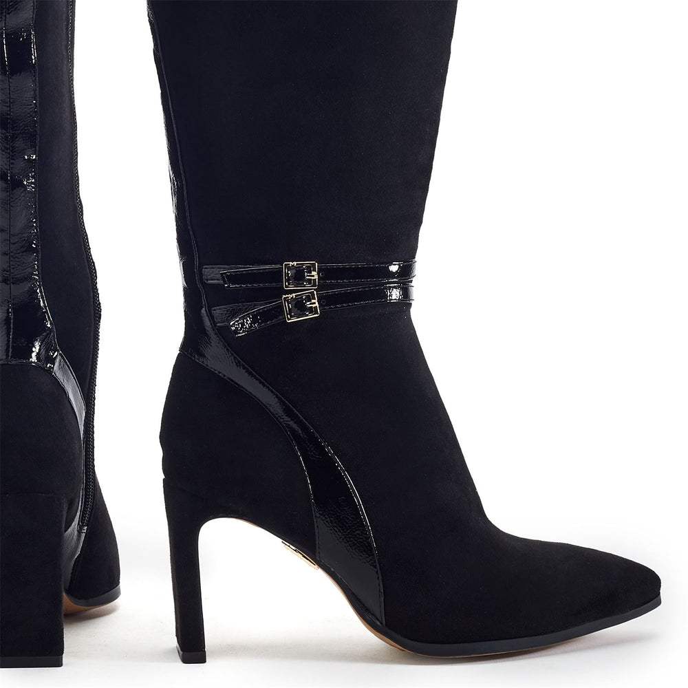 Solstice Black Alcantara Boots