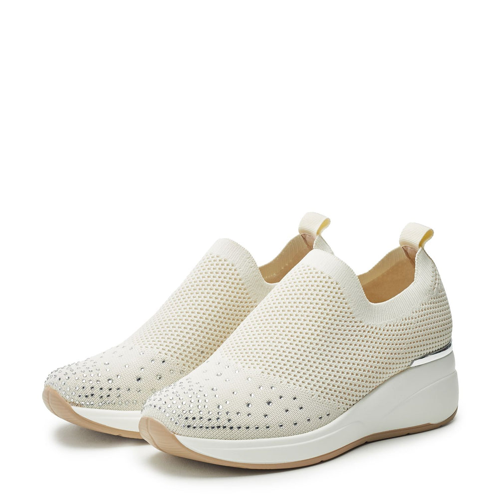Solvia Beige Porvair Trainers
