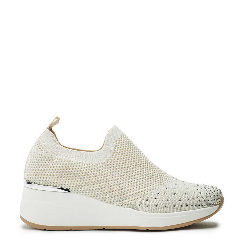 Solvia Beige Porvair Trainers