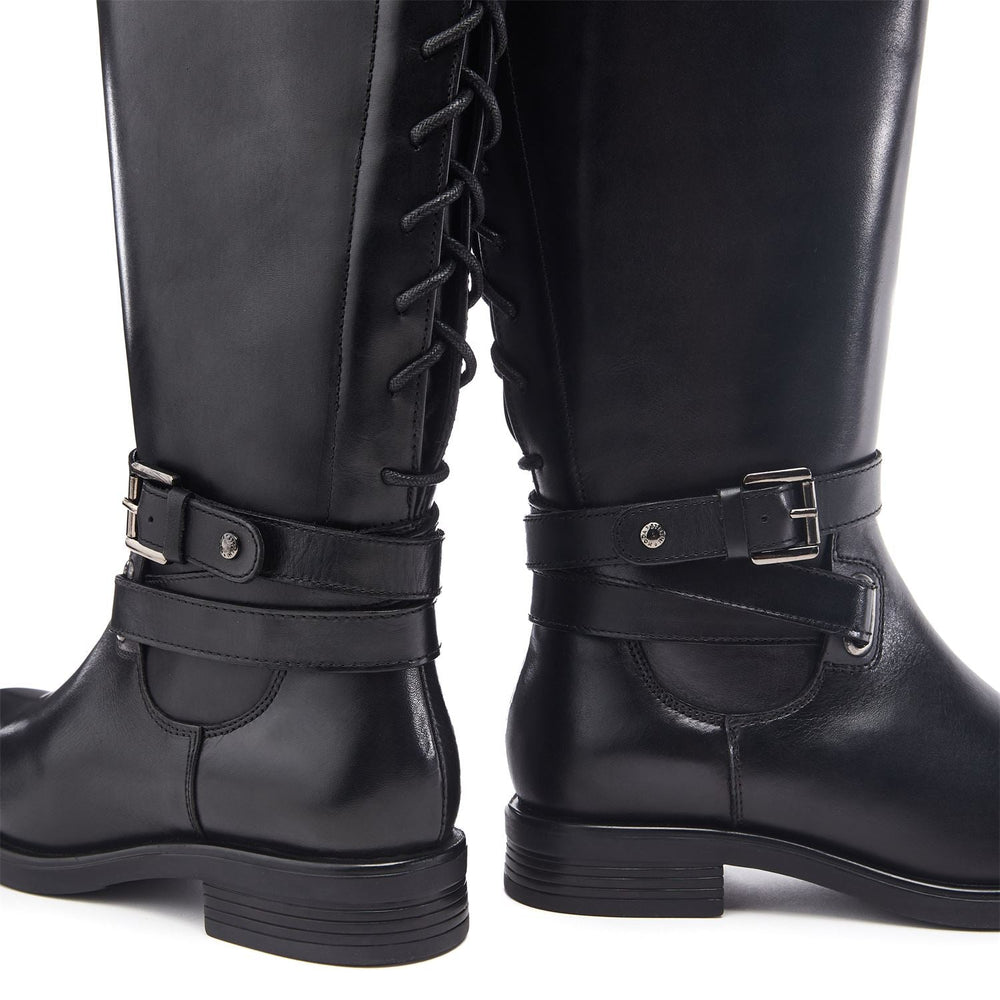 Somain Black Leather Boots
