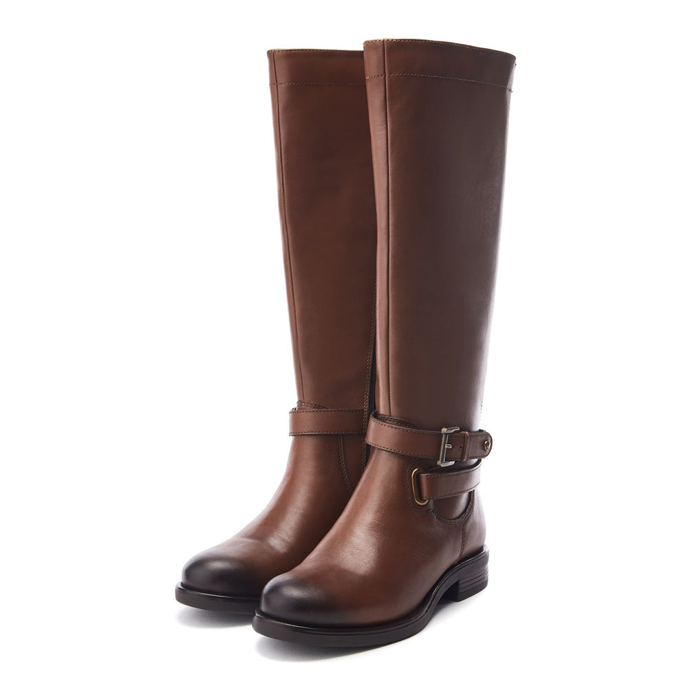 Somain Tan Leather Boots