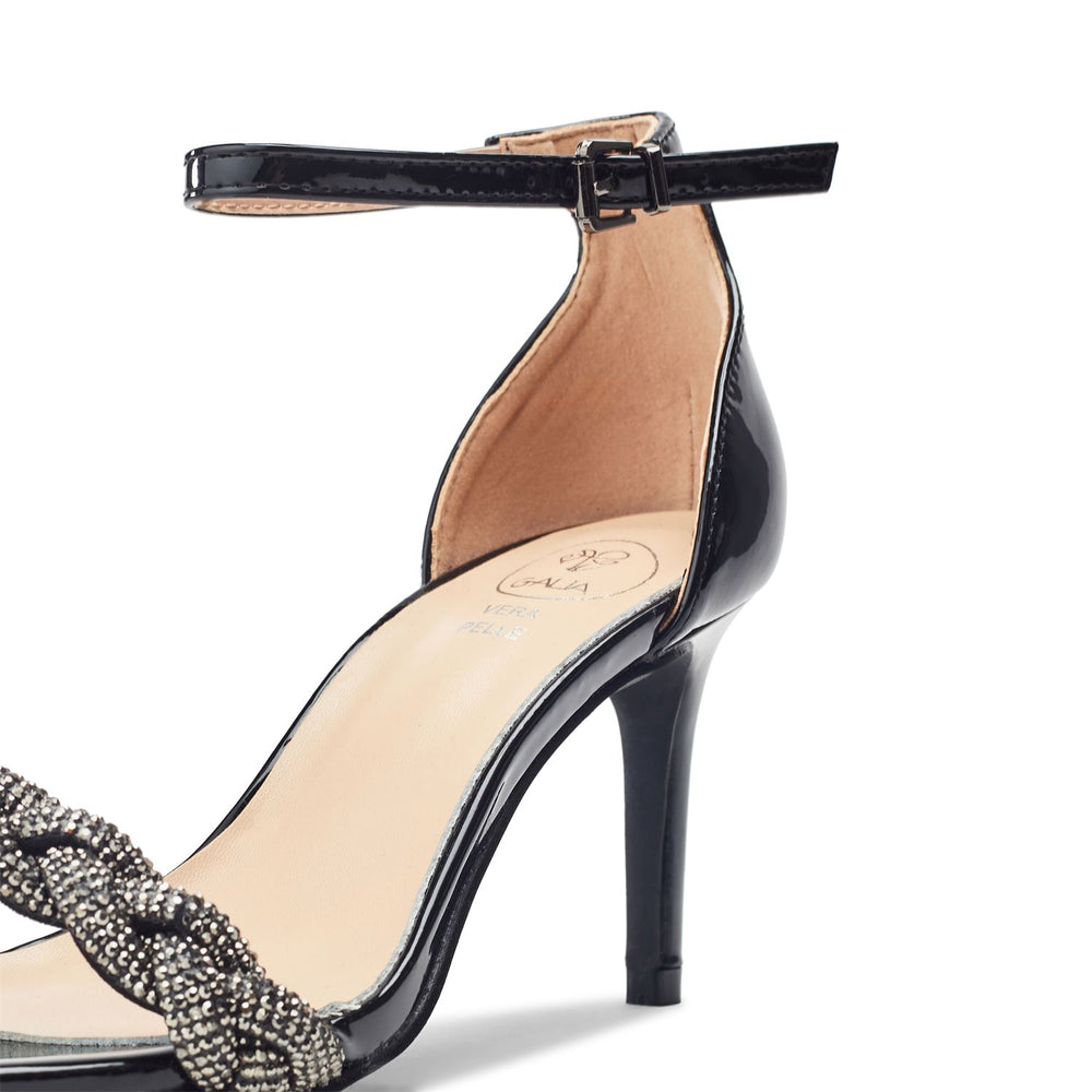 Sonnia Black Porvair Sandals