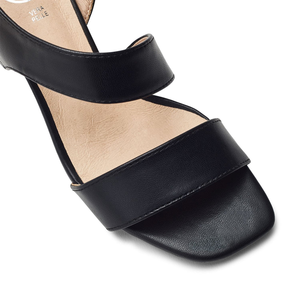 Soreya Black Porvair Sandals