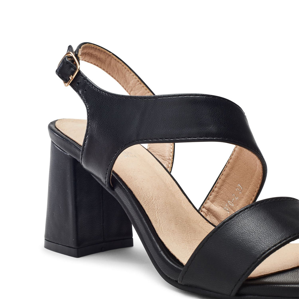 Soreya Black Porvair Sandals