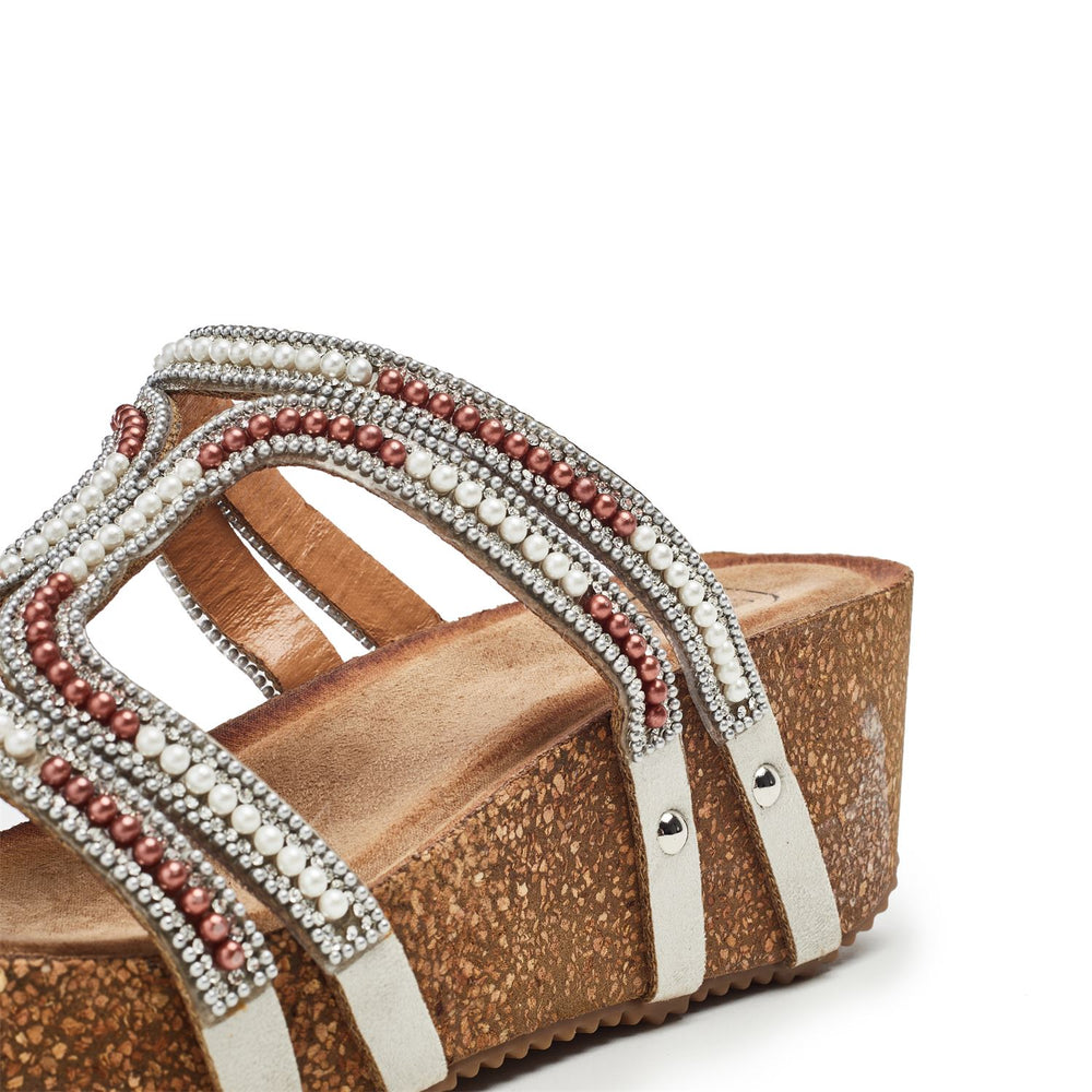 Sorrel Beige Alcantara Sandals
