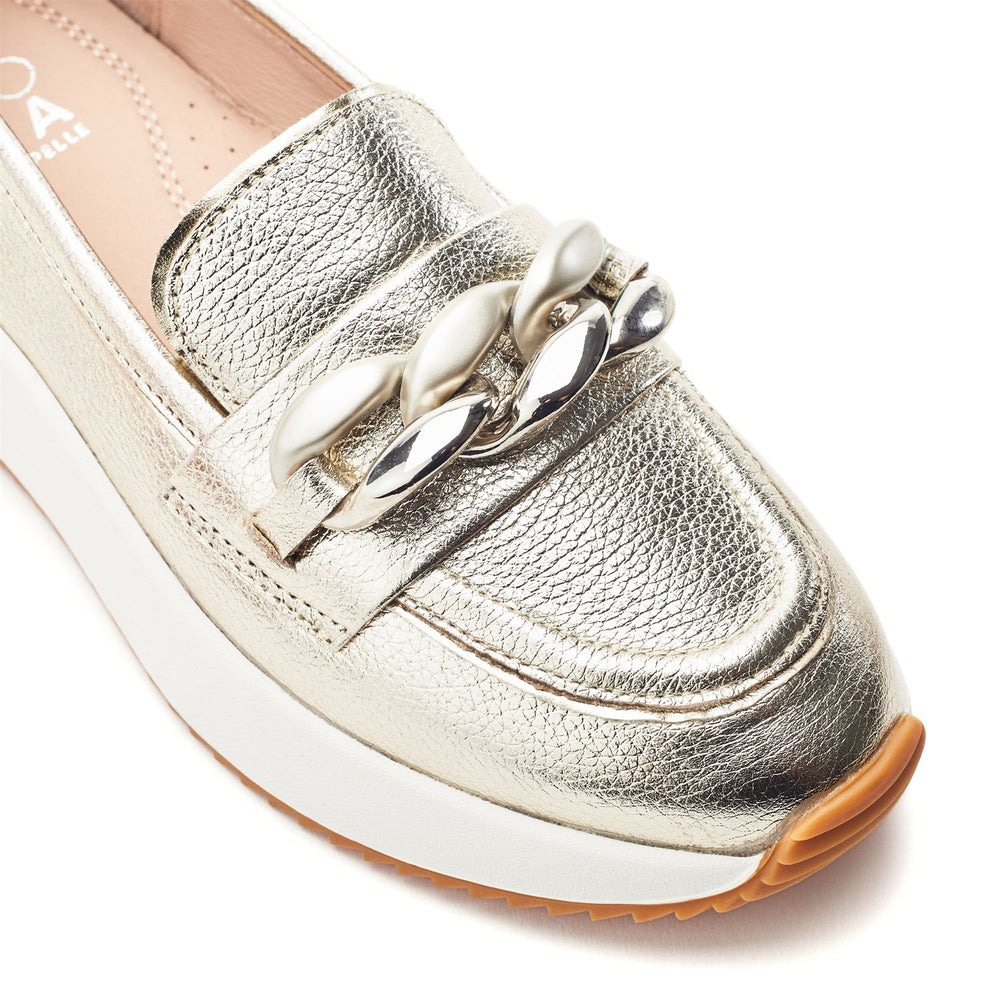 Sorrento Gold Leather Shoes