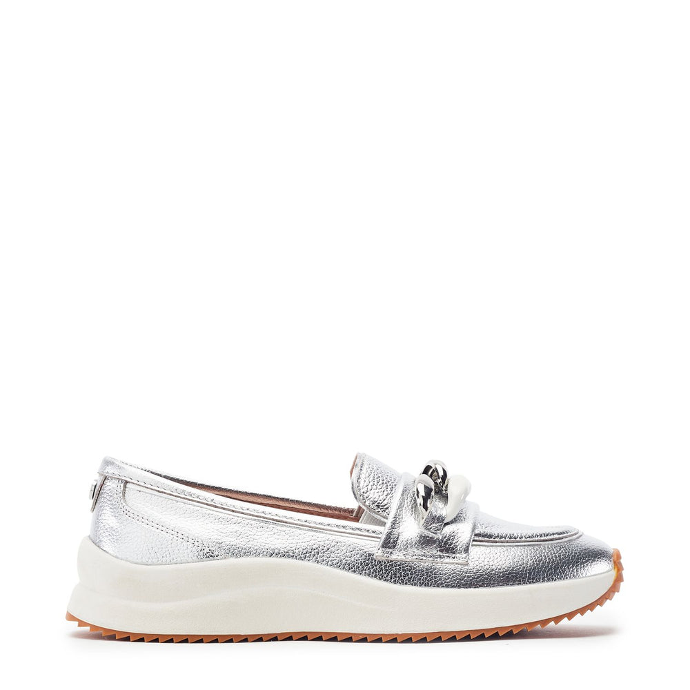 Sorrento Silver Leather Shoes