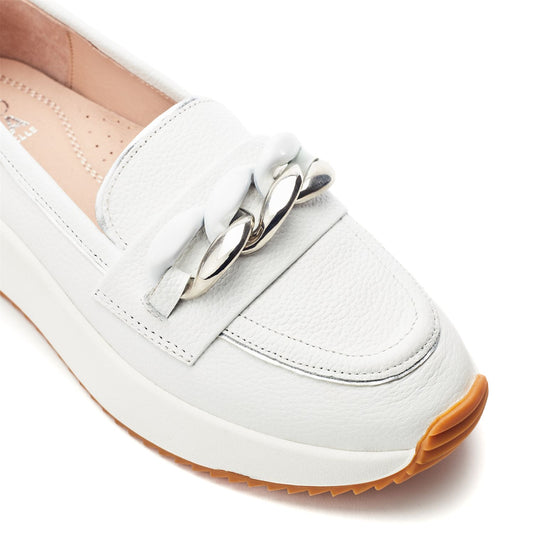 Sorrento White Leather Shoes