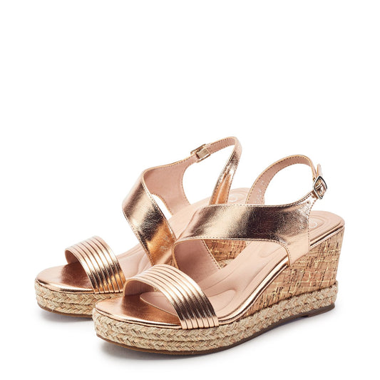 Spotalia Rose Gold Porvair Sandals