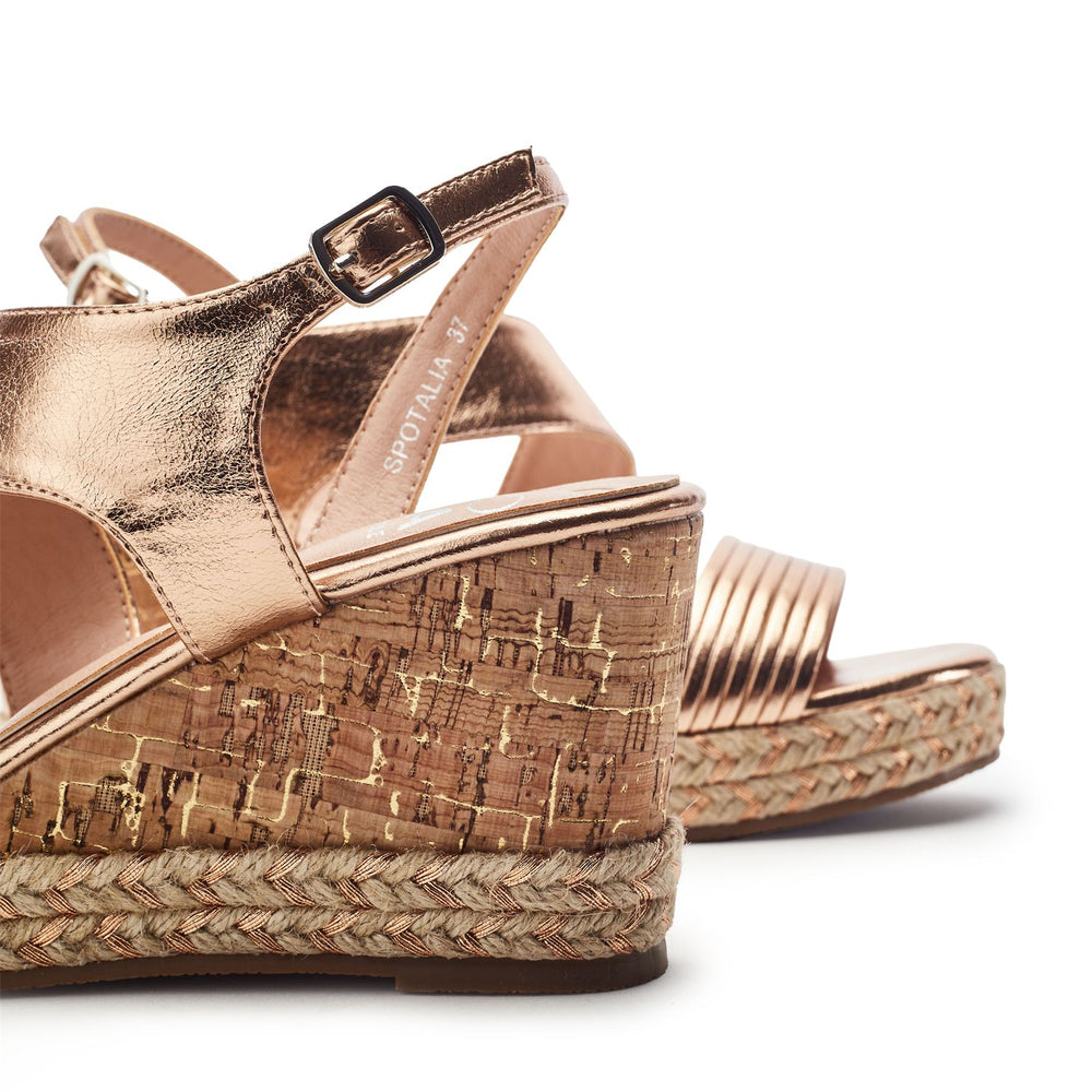 Spotalia Rose Gold Porvair Sandals