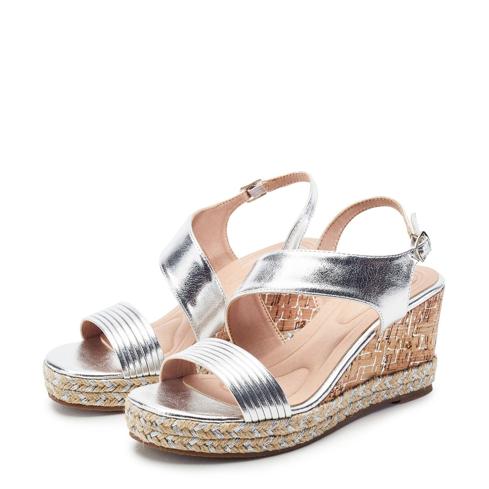 Spotalia Silver Porvair Sandals