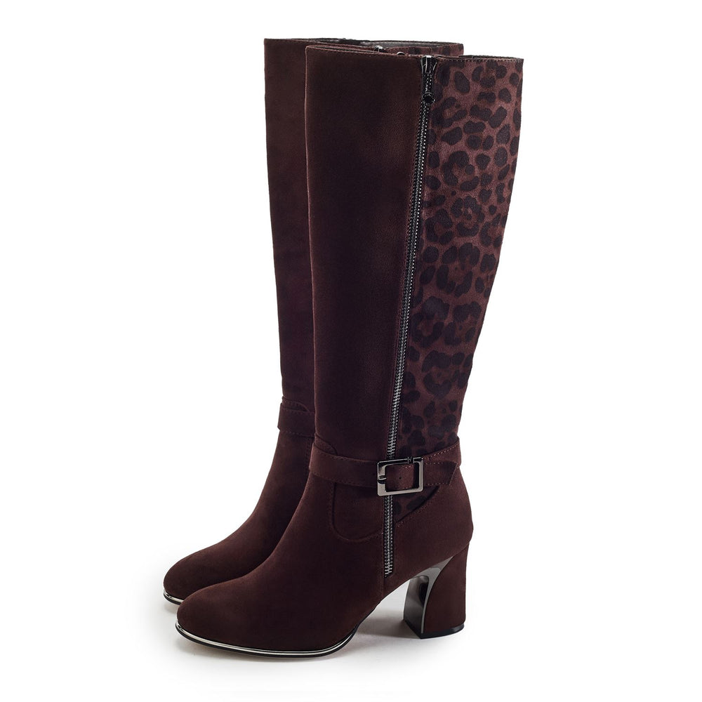 Static Dark Brown Alcantara Boots