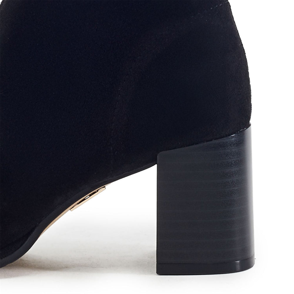 Stellan Black Alcantara Boots