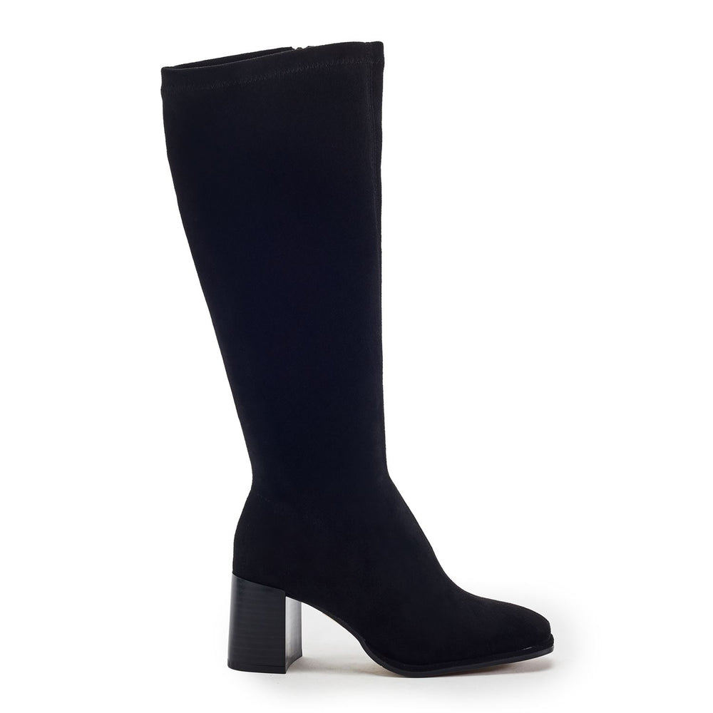 Stellan Black Alcantara Boots