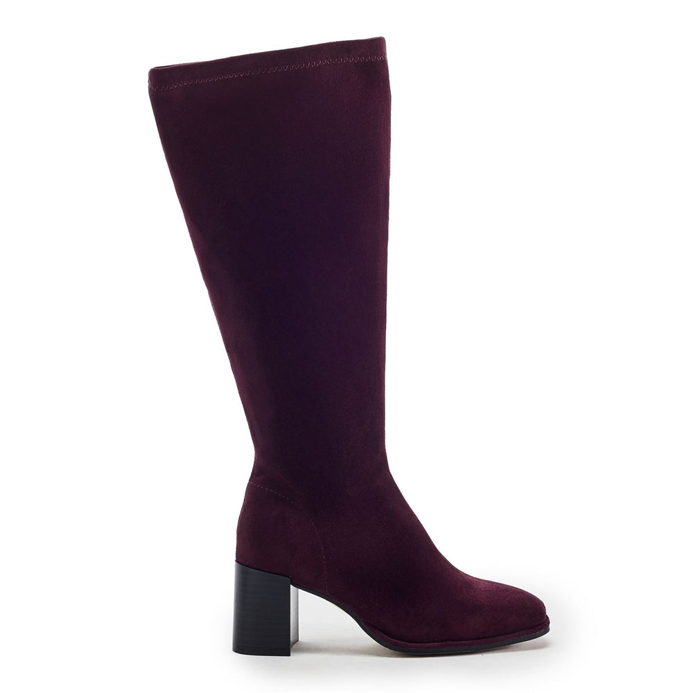 Stellan Plum Alcantara Boots