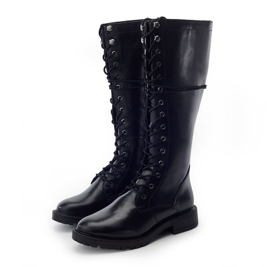 Sulivan Black Leather Boots
